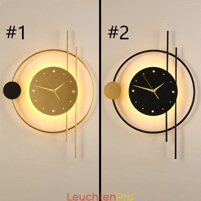 Uhr Wandleuchte Moderne Minimalistische Schmiedeeisen Wandleuchte Und