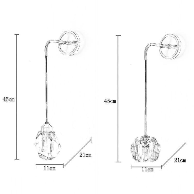 Moderne Wandleuchte Kreative Kristall Wandleuchte Lampe