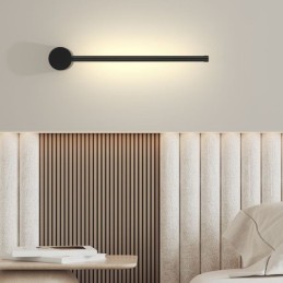 Moderne lange Wandlampe, Nachttischlampe