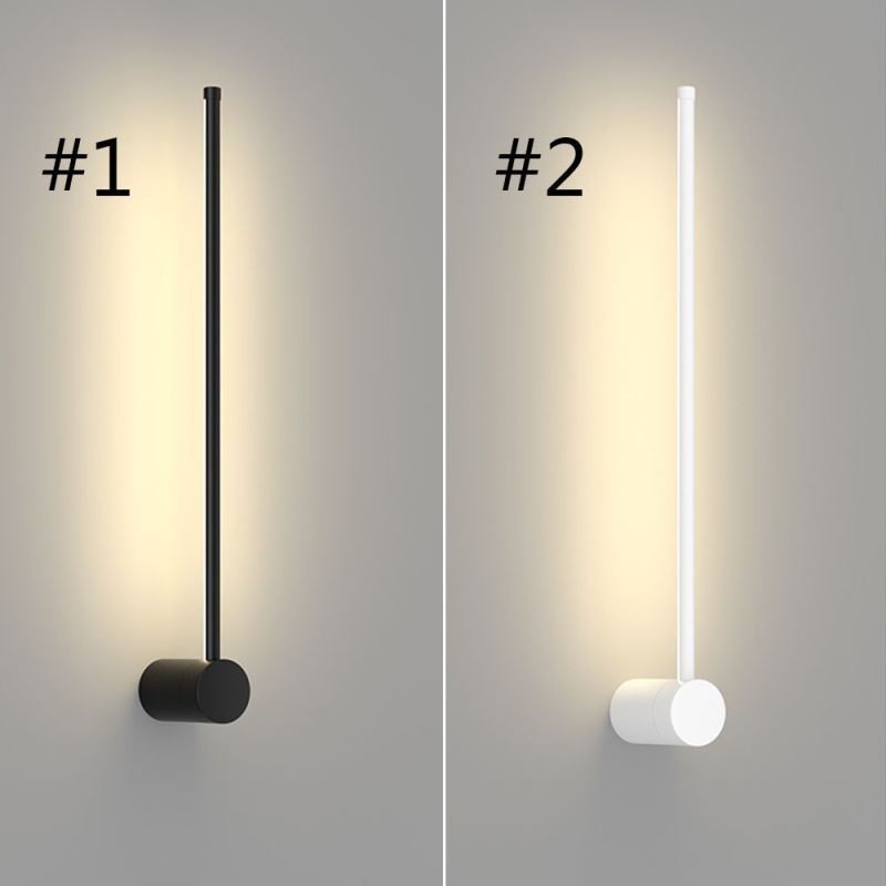 Moderne lange Wandlampe, Nachttischlampe