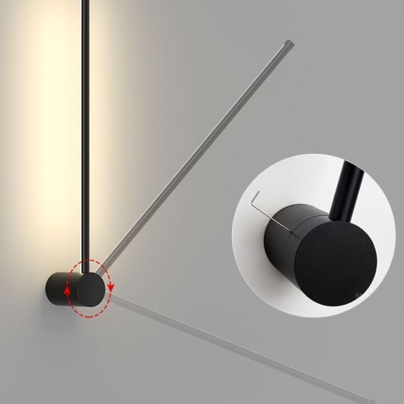Moderne lange Wandlampe, Nachttischlampe