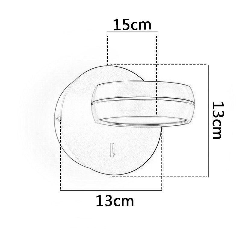 Schwenkbare Wandlampe Moderne minimalistische Wandleuchte