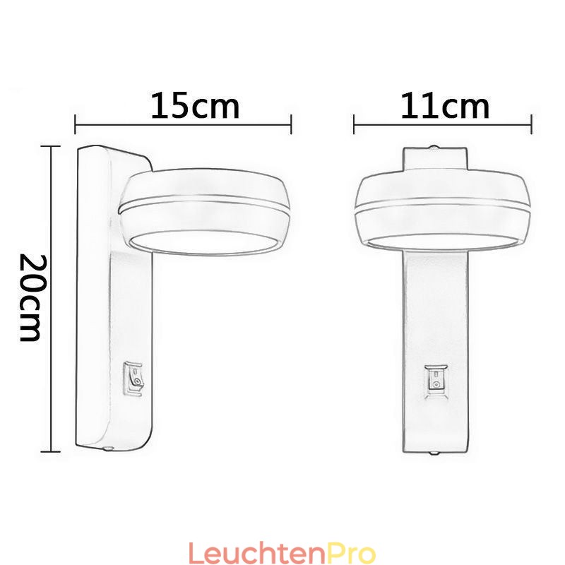 Schwenkbare Wandleuchte Moderne minimalistische Wandleuchte