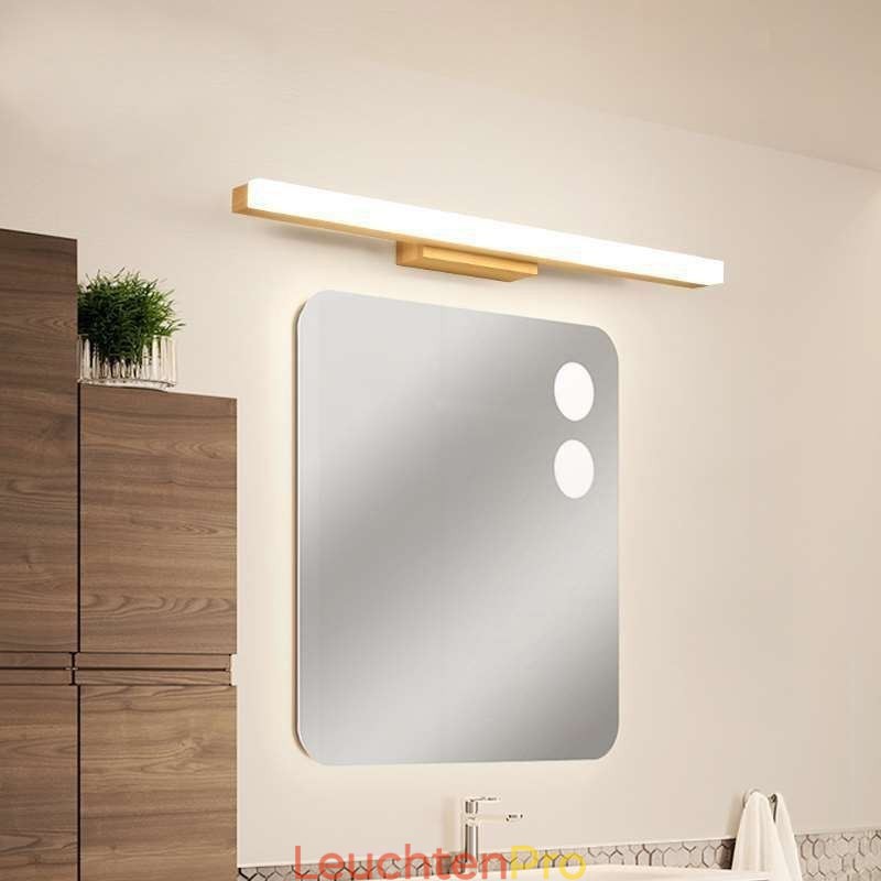 Spiegelleuchte Massivholz Wandleuchte Moderne Wandleuchte