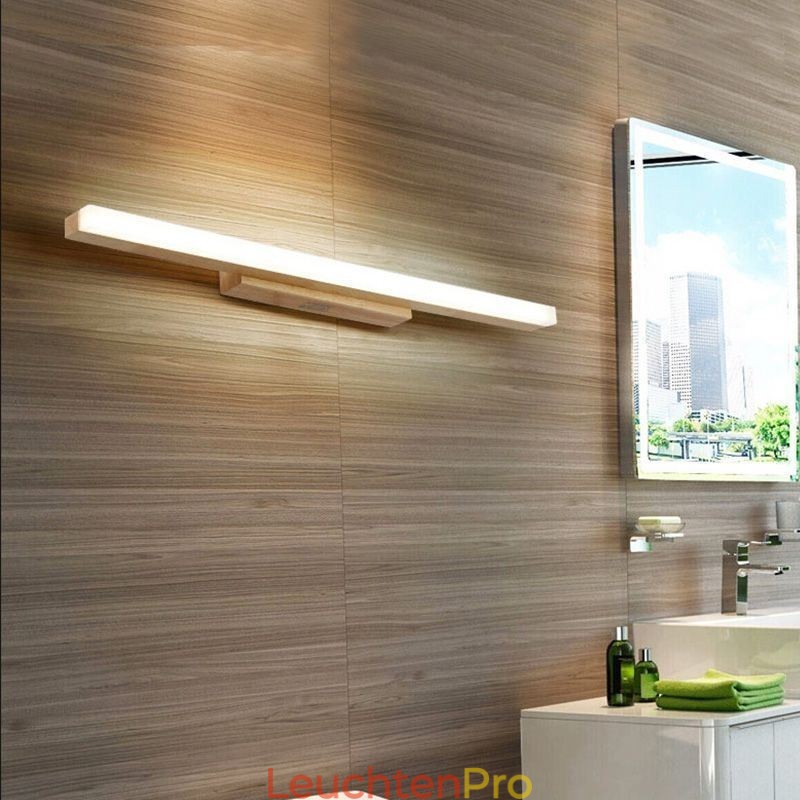 Spiegelleuchte Massivholz Wandleuchte Moderne Wandleuchte