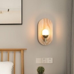 Dekoration Wand Holz Lampe Eingang Gang Lichter Nordic Nacht Wand Licht