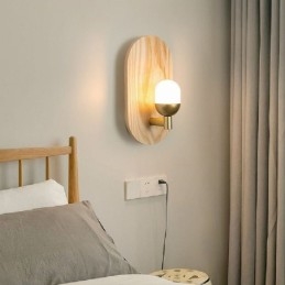 Dekoration Wand Holz Lampe Eingang Gang Lichter Nordic Nacht Wand Licht