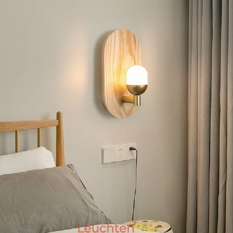 Dekoration Wand Holz Lampe Eingang Gang Lichter Nordic Nacht Wand Licht