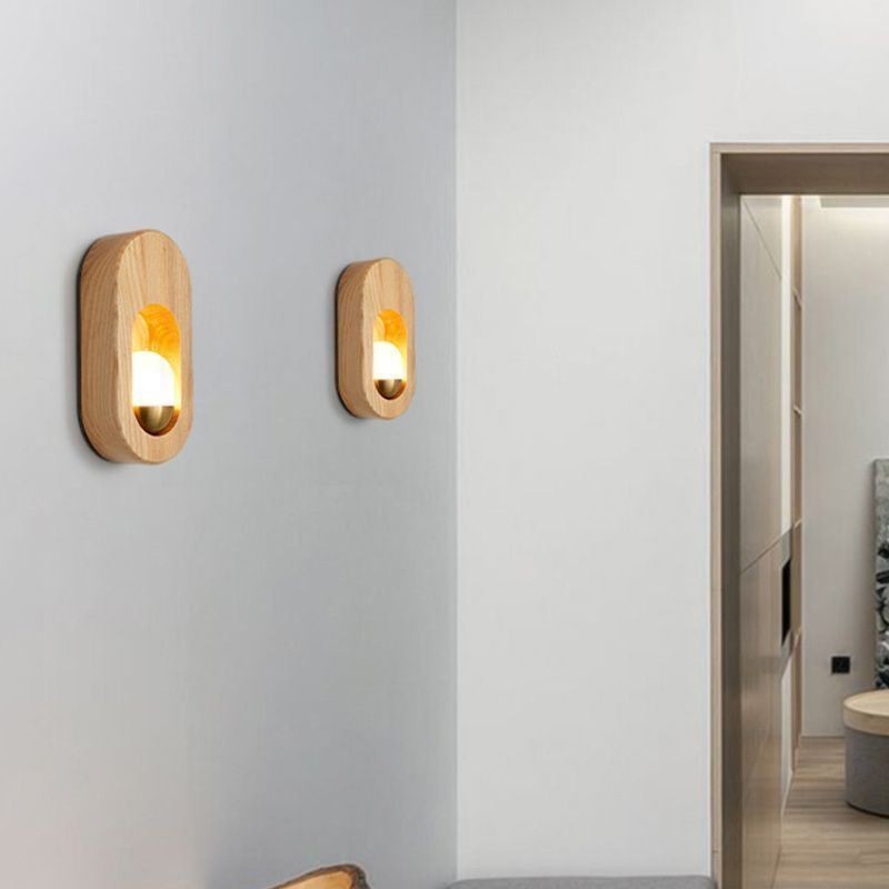 Japanische Dekoration Wandleuchte Holz Wandlampe Eingangsgang