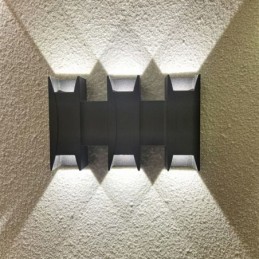 Wasserdichte Wandleuchte Modernes Aluminium Oberflächenmontiertes Gartenverandalicht