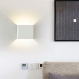 Wandleuchte Aluminium Balkon Oberfläche montiert Cube Veranda Licht