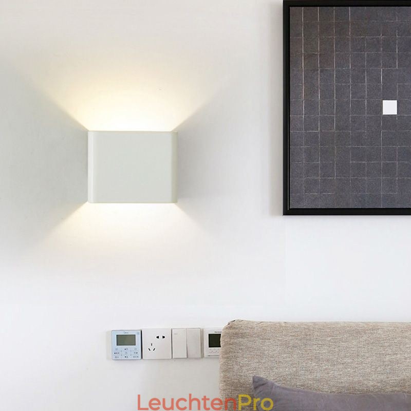 Wandleuchte Aluminium Balkon Oberfläche montiert Cube Veranda Licht