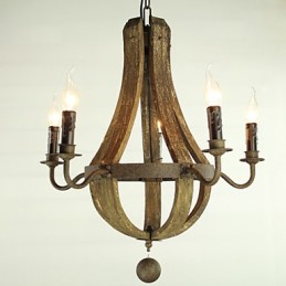 Kronleuchter 5 Lichter Vintage Retro Country Living Dining Metall