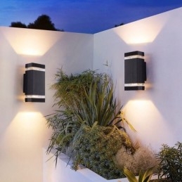 Einfache Aluminium Wand Lichter Wasserdichte Wand Lampe Hof Veranda