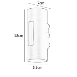 Wasserdichte Wandleuchte Aluminium Wandleuchte Hof