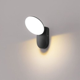 Moderne minimalistische Aluminiumlampe, wasserdichte Halbmond-Wandleuchte für den Garten