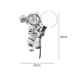 Moderne Wandleuchte Kreative Astronaut Harz Wand Licht Kinder