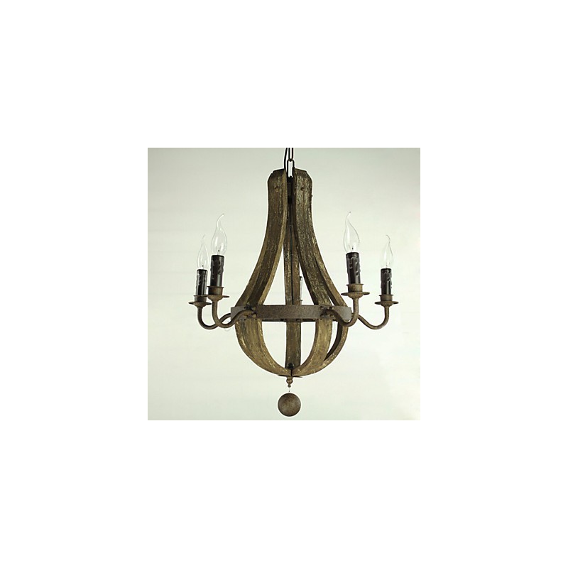 Kronleuchter 5 Lichter Vintage Retro Country Living Dining Metall