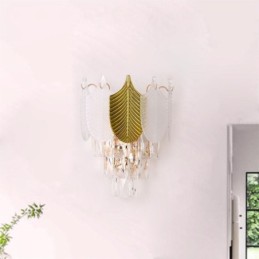 Kristall-Wandleuchter, moderne Wandleuchte, 2 x Sockel