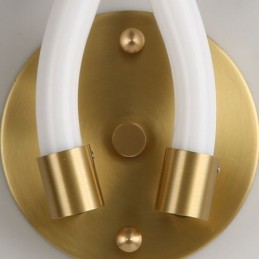 Moderne Wandleuchte Kreativität Wandleuchte Kupfer Schaf Horn 2 Lichter