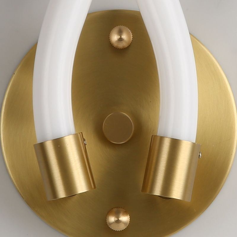 Moderne Wandleuchte Kreativität Wandleuchte Kupfer Schaf Horn 2 Lichter