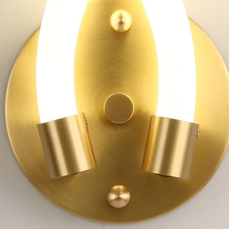 Moderne Wandleuchte Kreativität Wandleuchte Kupfer Schaf Horn 2 Lichter
