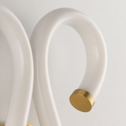 Moderne Wandleuchte Kreativität Wandleuchte Kupfer Schaf Horn 2 Lichter