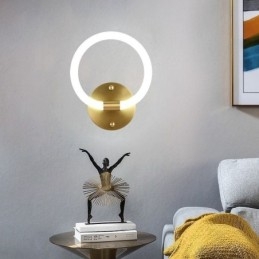 Moderne Wand Leuchten Runde Ring Wandleuchten Tricolor Dimmen