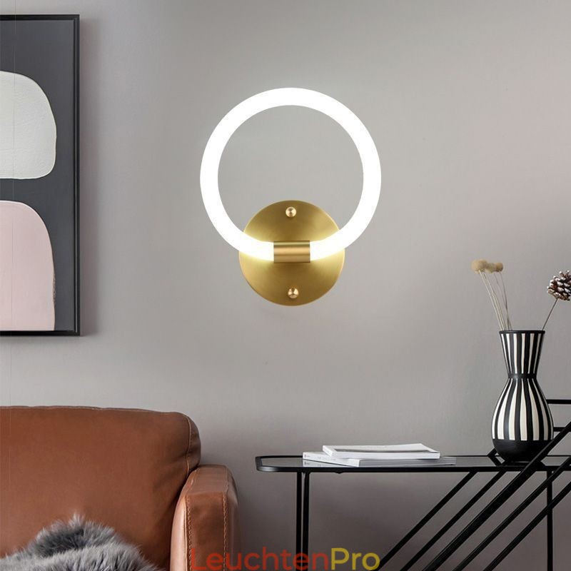Moderne Wand Leuchten Runde Ring Wandleuchten Tricolor Dimmen