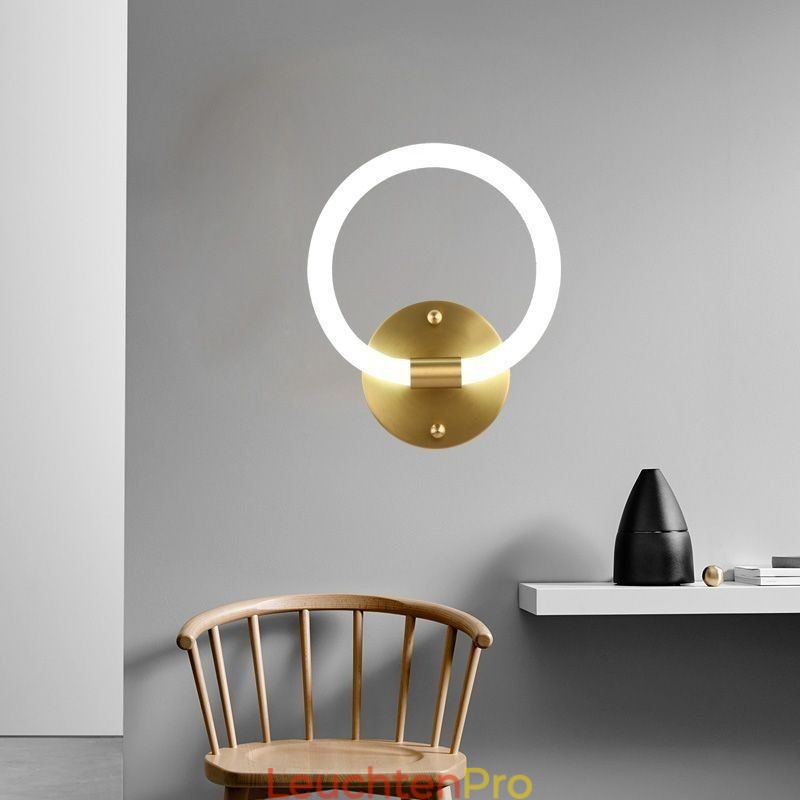 Moderne Wand Leuchten Runde Ring Wandleuchten Tricolor Dimmen