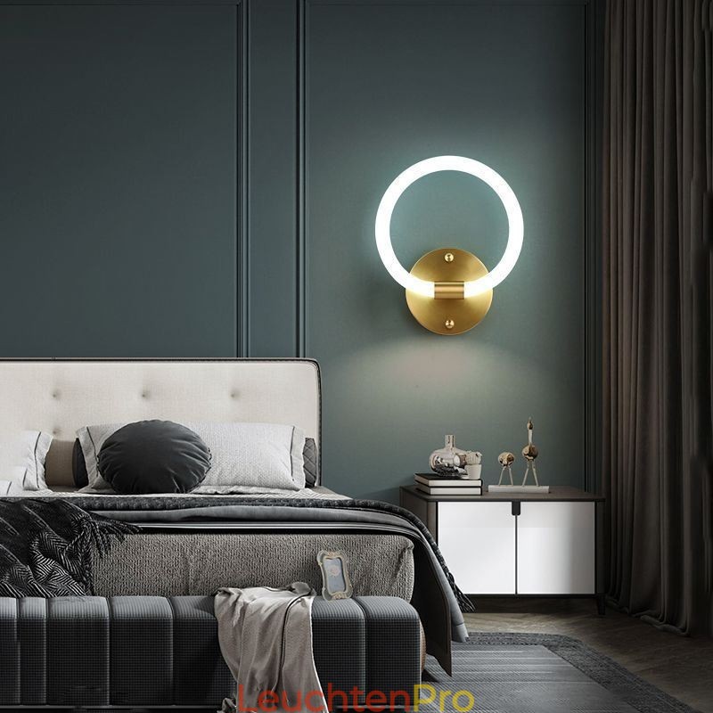 Moderne Wand Leuchten Runde Ring Wandleuchten Tricolor Dimmen