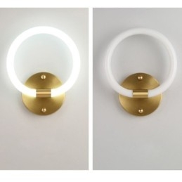 Moderne Wand Leuchten Runde Ring Wandleuchten Tricolor Dimmen