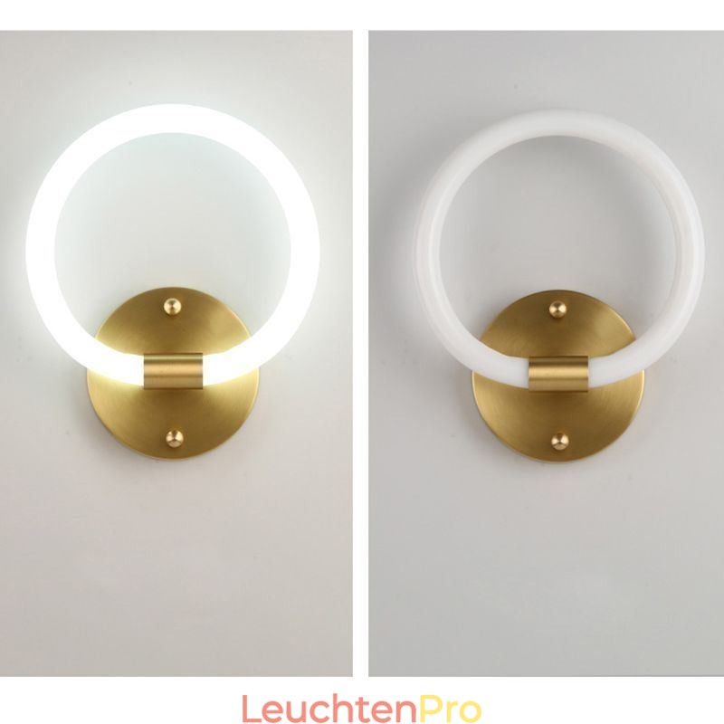 Moderne Wand Leuchten Runde Ring Wandleuchten Tricolor Dimmen
