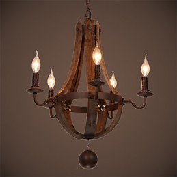 Kronleuchter 5 Lichter Vintage Retro Country Living Dining Metall