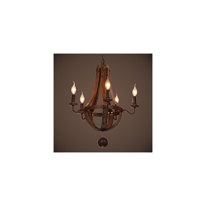 Kronleuchter 5 Lichter Vintage Retro Country Living Dining Metall