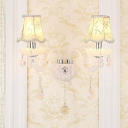 Klassische Kristallwandleuchte im europäischen Stil, elegante Wandleuchte