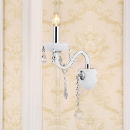 Klassische Kristallwandleuchte im europäischen Stil, elegante Wandleuchte