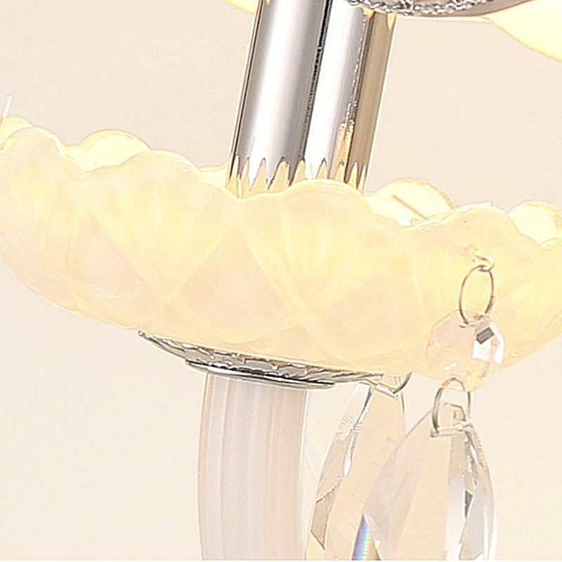 Klassische Kristallwandleuchte im europäischen Stil, elegante Wandleuchte