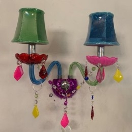 Bunte Kristall Wandleuchte Europäischen Zwei Licht Wand Licht Gang