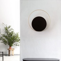 Moderne Wandleuchte Schwarz Rund Wandleuchte Kreative Lampe Nachttischbeleuchtung