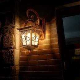 Europäische Retro Outdoor Wand Licht Wasserdichte Pfeil Blume Wand Leuchte