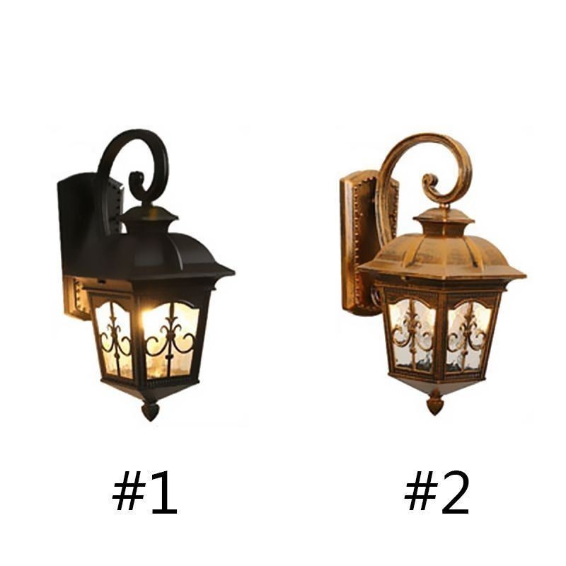 Europäische Retro Outdoor Wand Licht Wasserdichte Pfeil Blume Wand Leuchte