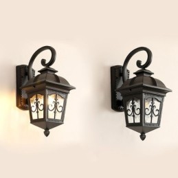 Europäische Retro Outdoor Wand Licht Wasserdichte Pfeil Blume Wand Leuchte