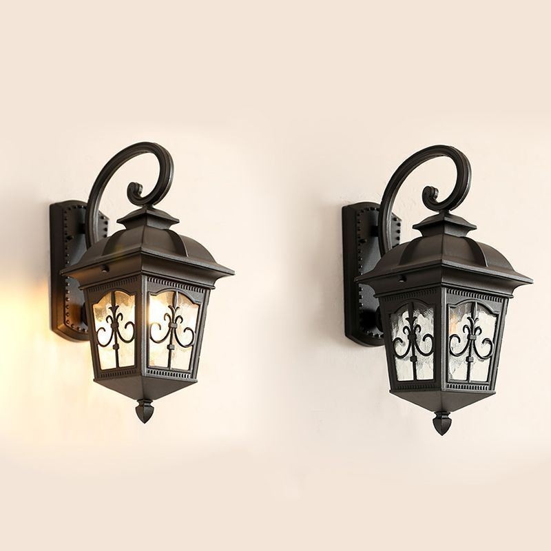 Europäische Retro Outdoor Wand Licht Wasserdichte Pfeil Blume Wand Leuchte
