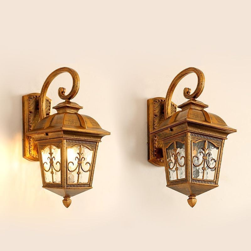 Europäische Retro Outdoor Wand Licht Wasserdichte Pfeil Blume Wand Leuchte