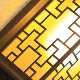 Chinesische Außenwandleuchte Wasserdichte Fenstergitter-Wandlampe