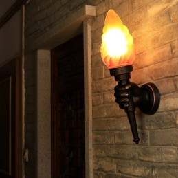 Europäische Retro Outdoor Wandleuchte Wasserdichte Taschenlampe Form Wandleuchte