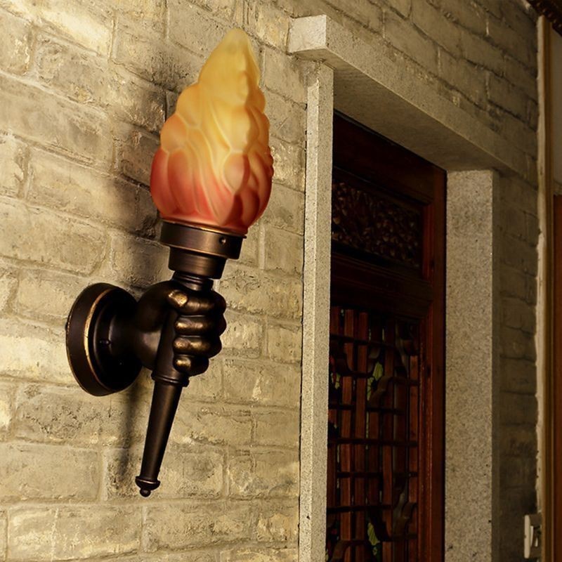 Europäische Retro Outdoor Wandleuchte Wasserdichte Taschenlampe Form Wandleuchte