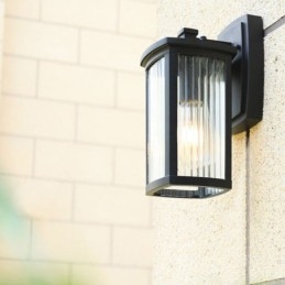 Moderne einfache Außenleuchte wasserdichte quadratische Säulenwandleuchte Hofkorridor