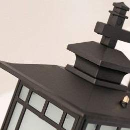 Außenleuchte im chinesischen Stil, wasserdicht, Pavillonform, Wandleuchte für Garten und Balkon